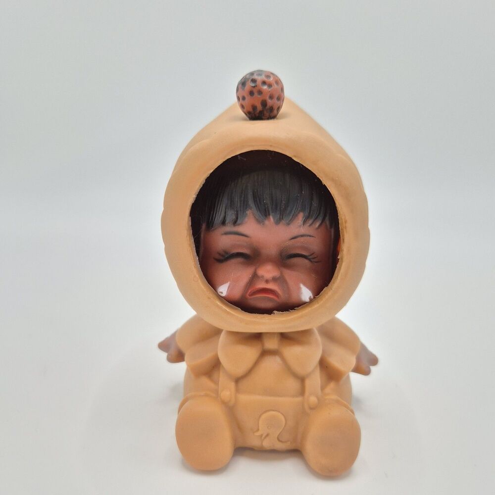 Vintage Eskimo Baby Doll Moody Cutie 3 Changing Faces Rubber Hong Kong